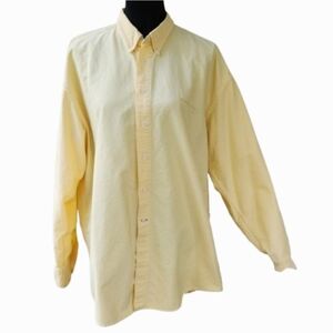 VTG Muskoka Lakes Lemon Yellow Button-down Unisex Shirt (L)